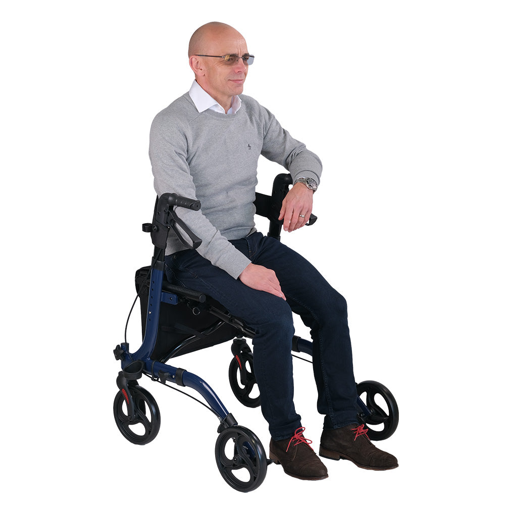 Caremo EasyGlide Rollator Aluminium