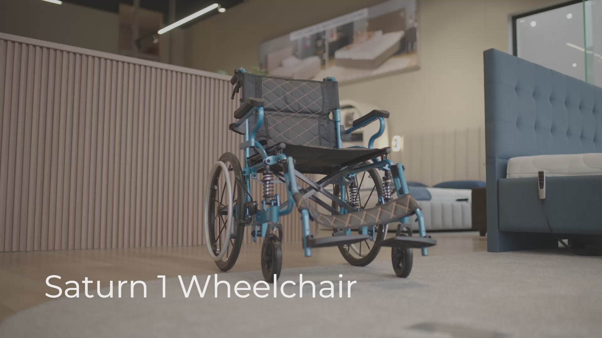 Load video: Saturn 1 Wheelchair